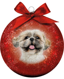 BAUBLE XMAS FROSTED CL SHIH TZU Main Image