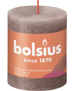BOLSIUS SHINE 8X6,8 TAUPE/24 R.KYNTTILÄ Main Image