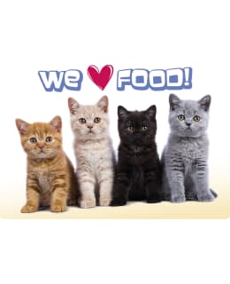PLACEMAT CATS WE LOVE FOOD Main Image
