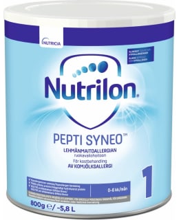 Nutrilon PeptiSyneo 1 800 g ravintovalmiste lehmänmaitoallergian ruokavaliohoitoon, 0-6kk Main Image