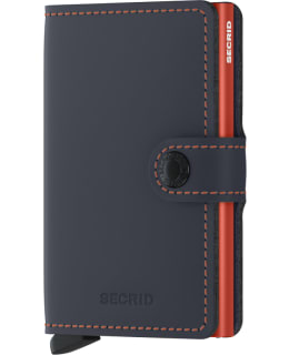 SECRID MATTE NIGHTBLUE/ORANGE MINIWALLET Main Image