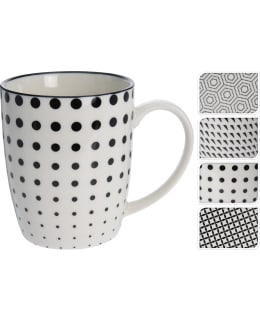 Ceramic black and white Mug Main Image