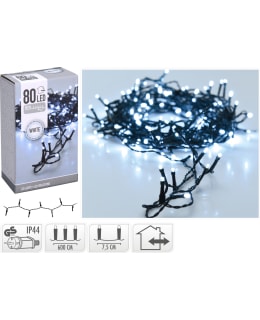 H&S WHITE IP44 80 LED ULKOVALOSARJA Main Image