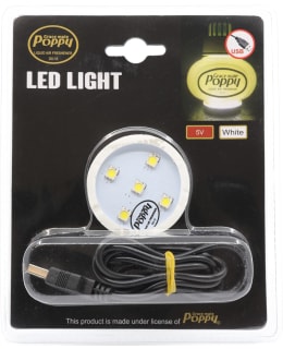 Poppy Grace Mate White 5V USB LED valoalusta Main Image