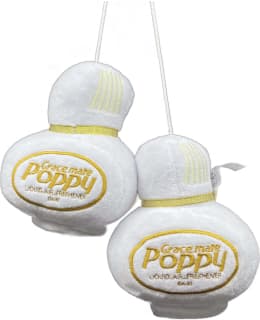 Poppy Grace Mate White bottle decoration Main Image