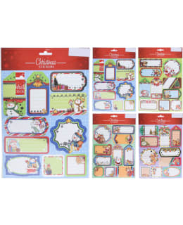 GIFT TAGS STICKER 20X30CM 4ASS Main Image