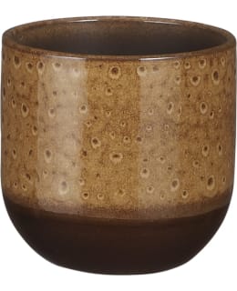 NORA POT ROUND OCHRE GLAZE H13XD14CM Main Image