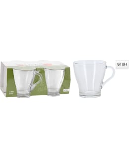 EH COFFEE TEA GLASS 300ML 4PCS Main Image