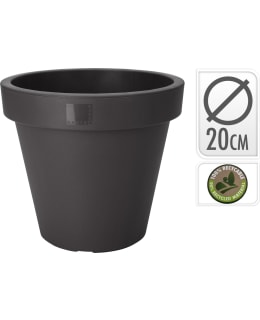 KM FLOWERPOT ROUND 20CM ANTHRACIT Main Image