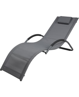 KM SUN LOUNGER LIGHT GREY IN STEE Main Image