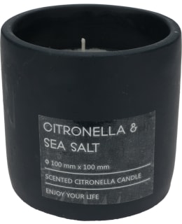 KM CITRONELLA CANDLE IN POT 10CM BLACK Main Image