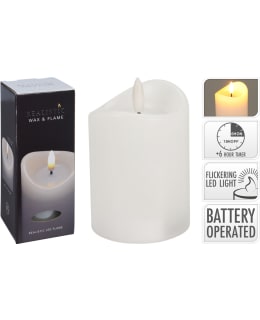 H&S LED CANDLE 70X150MM WHITE Main Image