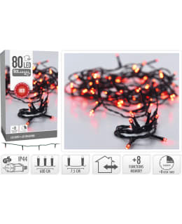 H&S IP44 80LED RED OUTDOOR LIGHTING SET Main Image
