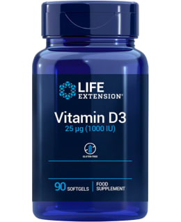 LIFE EXTENS VITAMIN D3 25 MCG 90 RAVLIS Main Image
