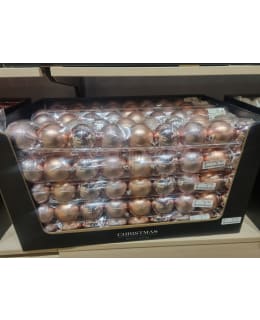 H&S CAR100530 9KPL 6 PINK JOULUPALLOSET Main Image