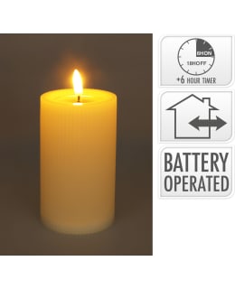 H&S 75X150MM VALKOINEN LED-KYNTTILÄ Main Image