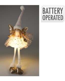 H&S AMA000720 XMAS 60CM PINK LED ENKELI Main Image