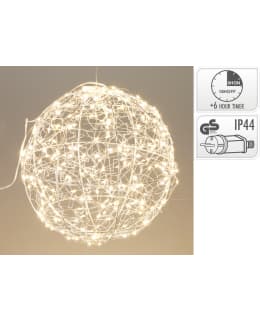 H&S 25CM HOPEA METALLINEN VALOPALLO Main Image