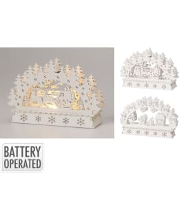 H&S XMAS SCENERY 10CM PUUKORISTE LEDVAL Main Image