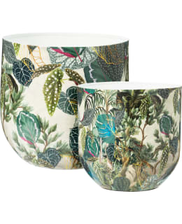 KM VASE JUNGLE PRINT SET OF 2 Main Image