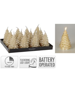 H&S KUUSI 19CM KULTA LED KYNTTILÄ Main Image