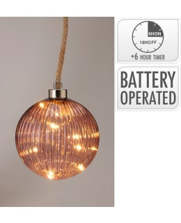 H&S 12CM VIININPUN LASIPALLO LED VALOIL Main Image