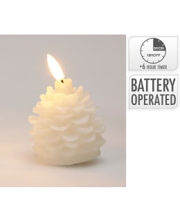 H&S KÄPY 7CM VALKOINEN LED KYNTTILÄ Main Image