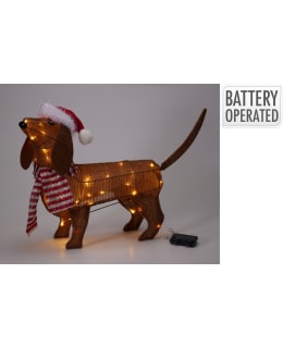 H&S DOG WITH HAT 70CM DOG DECOR Main Image