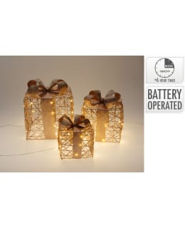 H&S 3-PCS GOLD GIFTPACKAGESET W LIGHTS Main Image