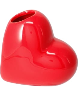 H&S 095250200 HEART 5X7X12CM RED VASE Main Image