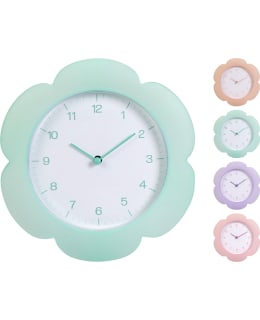 H&S HZ1993520 FLOWER D23CM ASS.CLOCK Main Image