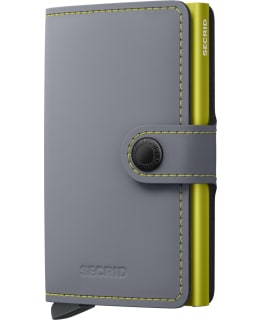 SECRID MINIWALLET MATTE GREY & LIME Main Image