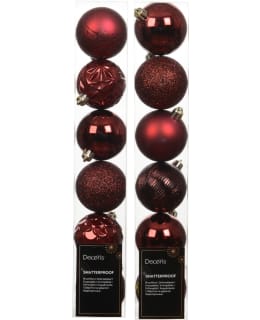 DECORIS 27124 6KPL PUN JOULUPALLO Main Image