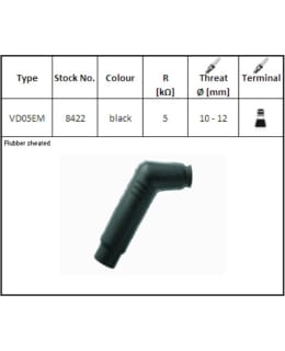 NGK SPARK PLUG COVER VD05EM Main Image
