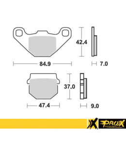 PROX FRONT BRAKE PAD KX80 '88-96 + RM80 Main Image