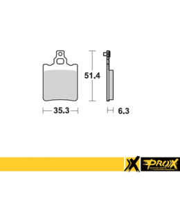 PROX REAR BRAKE PAD KTM65SX '00-03 Main Image