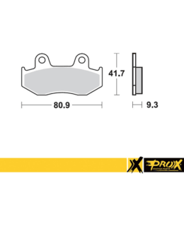 PROX REAR BRAKE PAD YFZ450 '06-13 + YFZ4 Main Image