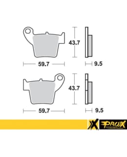 PROX REAR BRAKE PAD CR125/250 '02-07 + C Main Image