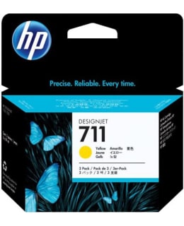 HP 3X 711 INK YELLOW DJ T120 520 Main Image