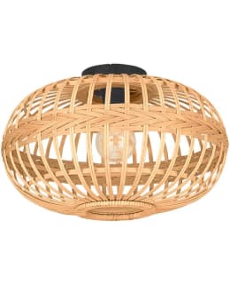 CEILING LAMP AMSFIELD RATTAN/BLACK Main Image