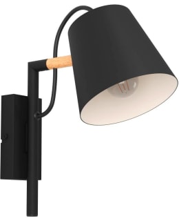 WALL LAMP LACEY BLACK/WOOD Main Image