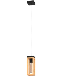 PENDANT LAMP NAFFERTON WOOD/BLACK Main Image