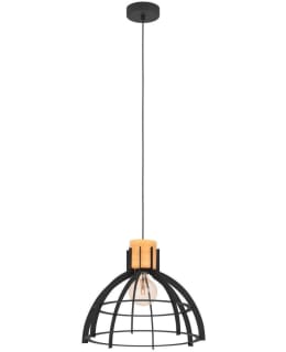 PENDANT LAMP  STILLINGTON BLACK/WOOD Main Image