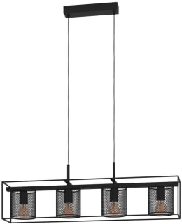 PENDANT LAMP 4 PART CATTERICK BLACK Main Image