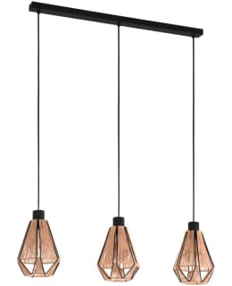 PENDANT LAMP 3 PART ADWICKLE ROPE/BLACK Main Image