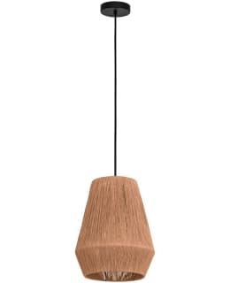 PENDANT LAMP ALDERNEY TWINE/BLACK Main Image
