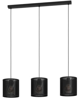 PENDANT LAMP 3 PART MANBY BLACK Main Image
