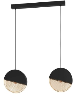 PENDANT LAMP 2 PART MUMBLES BLACK/GOLD Main Image