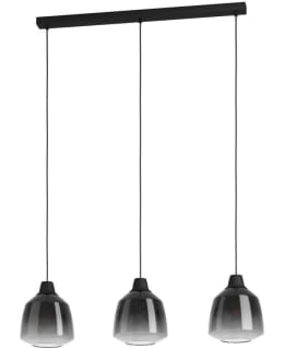 PENDANT LAMP 3 PART SEDBERGH BLACK/GREY Main Image