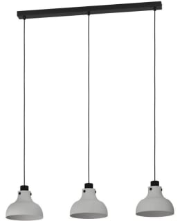 PENDANT LAMP 3 PART MATLOCK GREY/BLACK Main Image